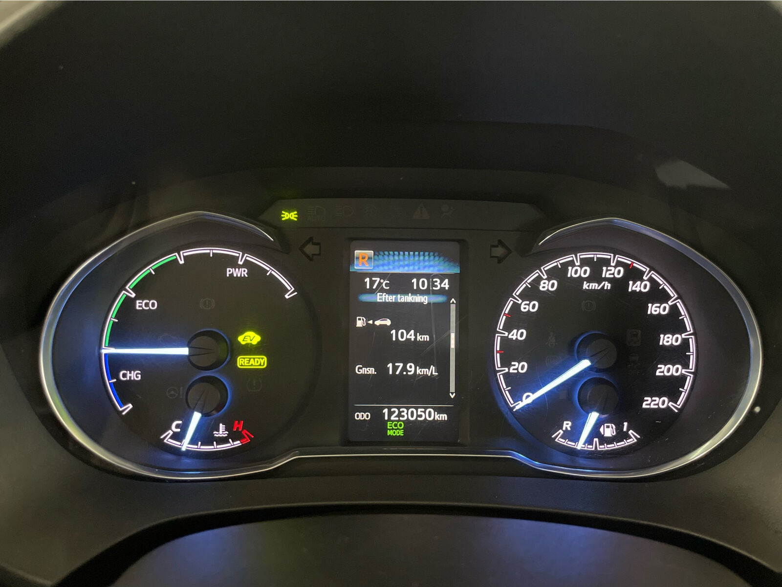 Hvid Toyota Yaris fra 2017