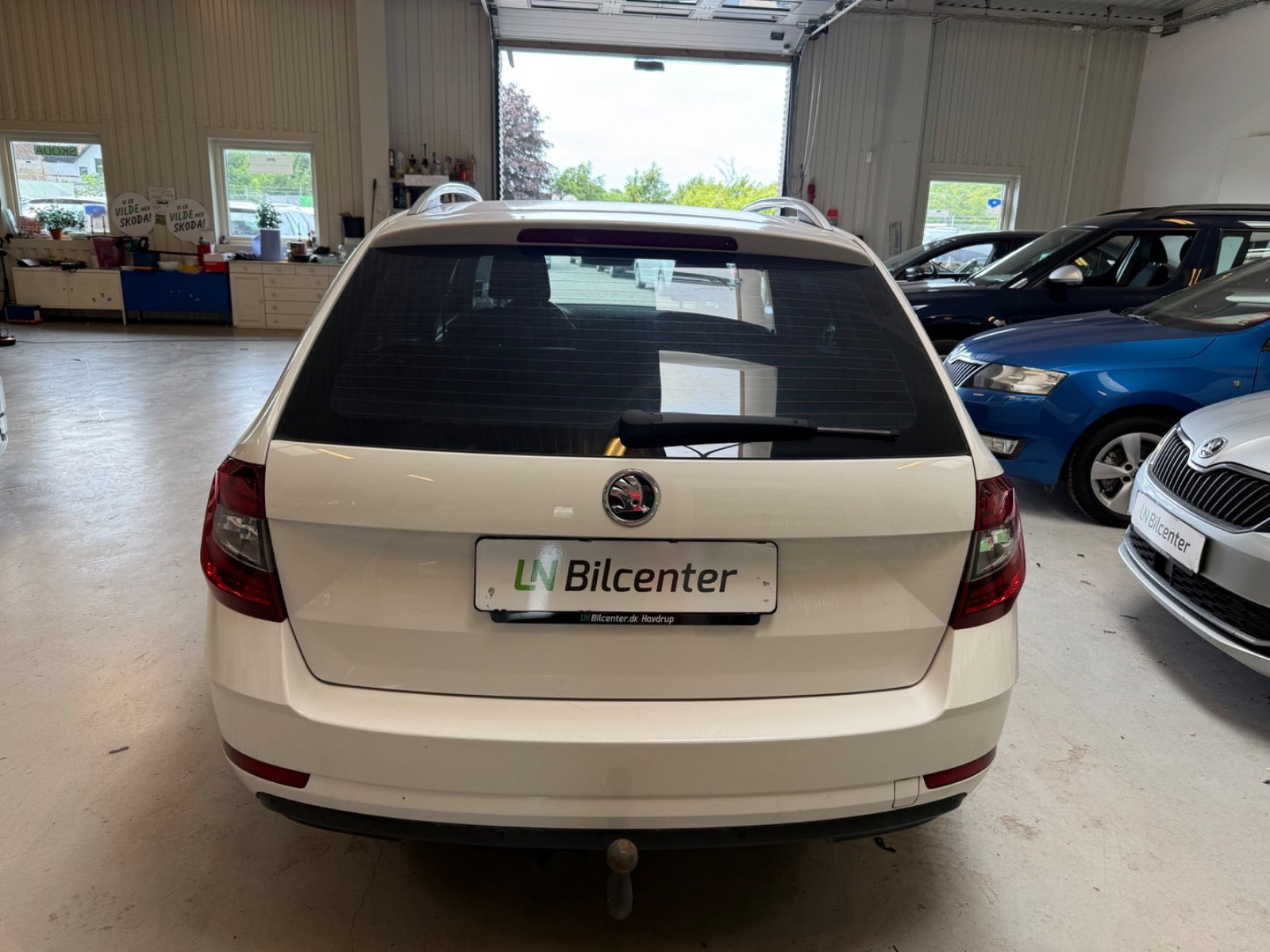 Hvid Skoda Octavia fra 2018