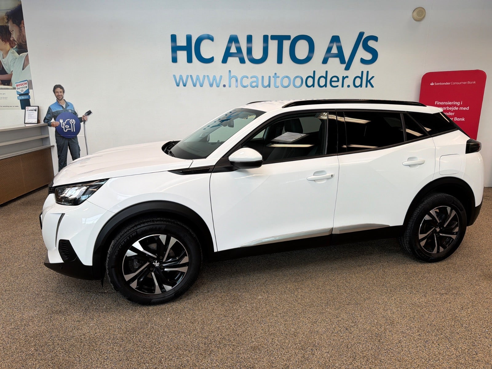 Hvid Peugeot 2008 fra 2020