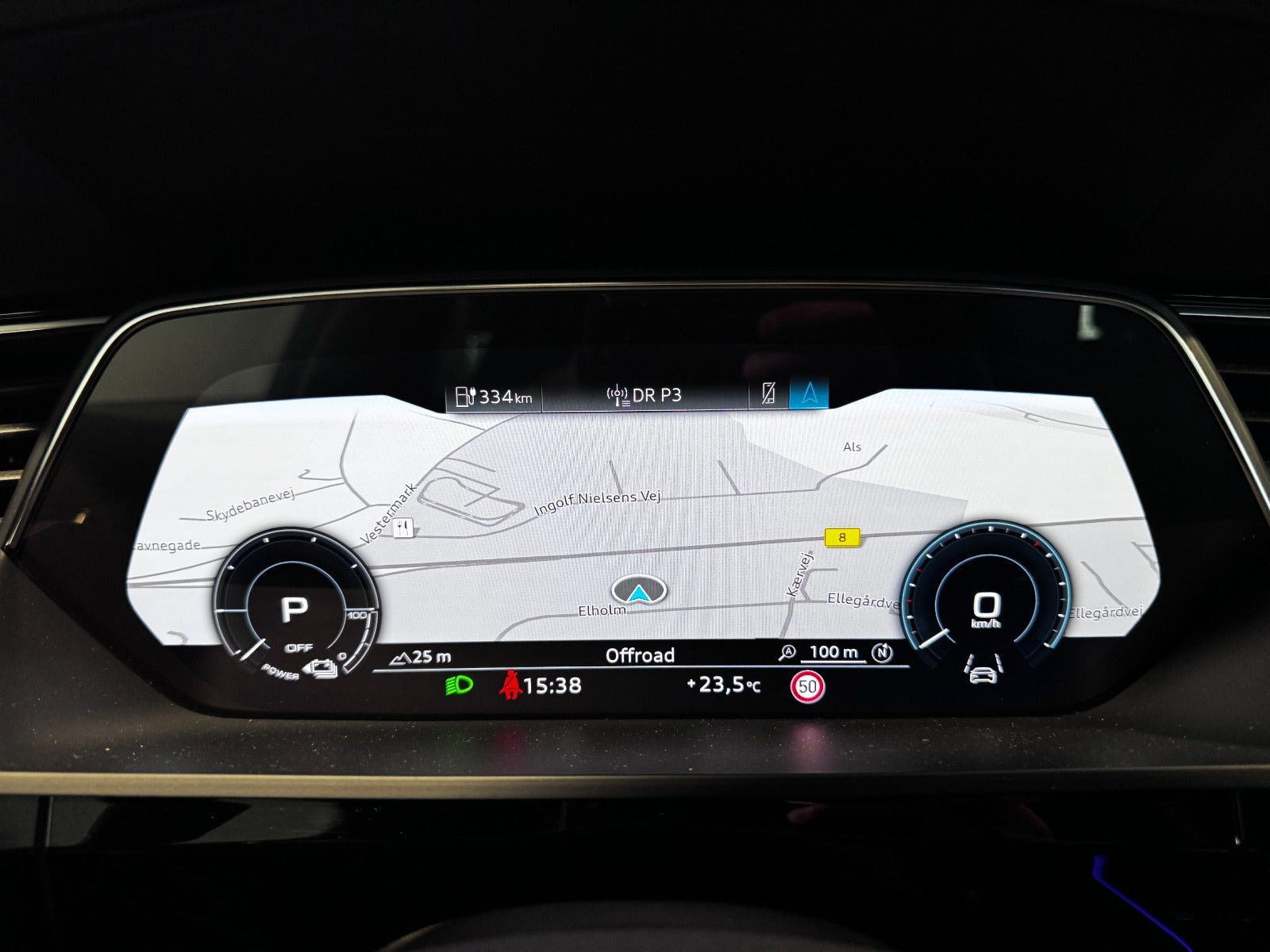 Sort Audi e-tron fra 2023