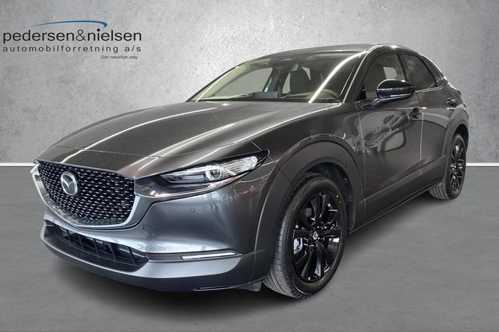 Grå Mazda CX-30 fra 2026 set udefra