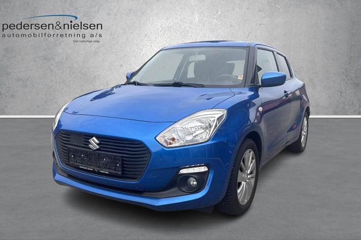 Blå Suzuki Swift fra 2020 set udefra