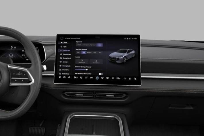 Rød Mazda 6e fra 2025