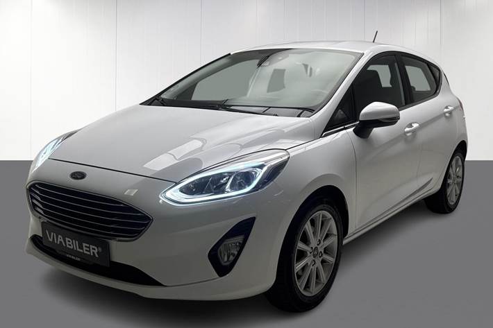 Hvid Ford Fiesta fra 2018