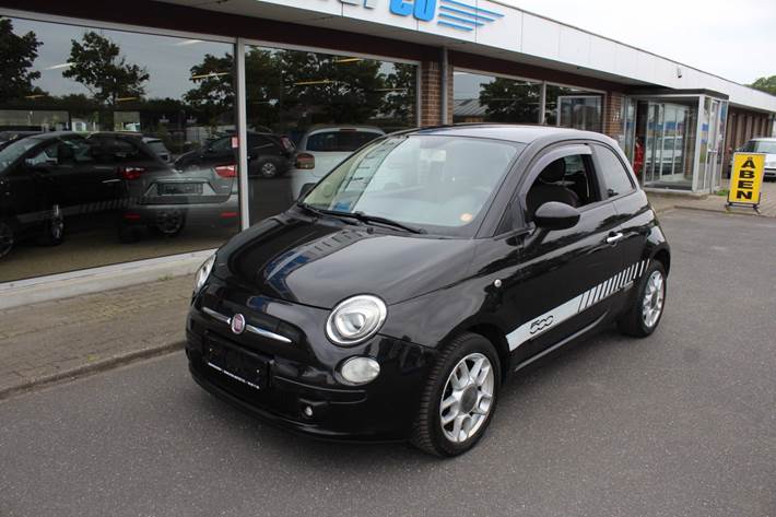 Sort Fiat 500 fra 2008