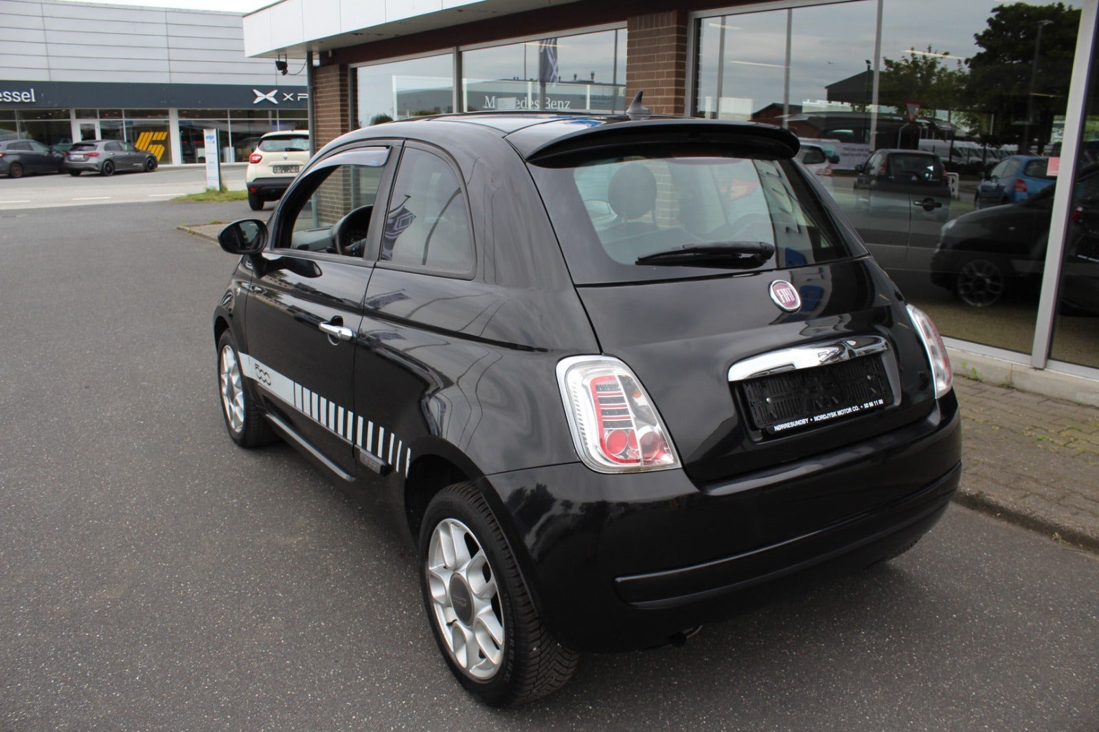 Sort Fiat 500 fra 2008