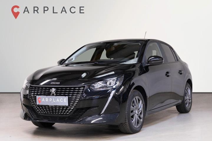 Sort Peugeot 208 fra 2021 set udefra