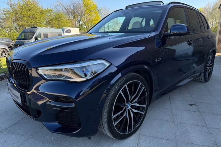 Blå BMW X5 fra 2021