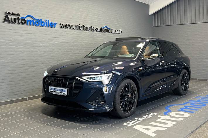 Blå Audi e-tron fra 2023