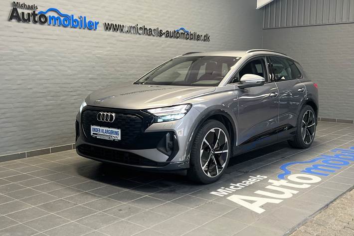 Grå Audi Q4 e-tron fra 2022