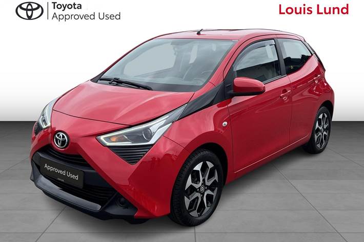 Rød Toyota Aygo fra 2019