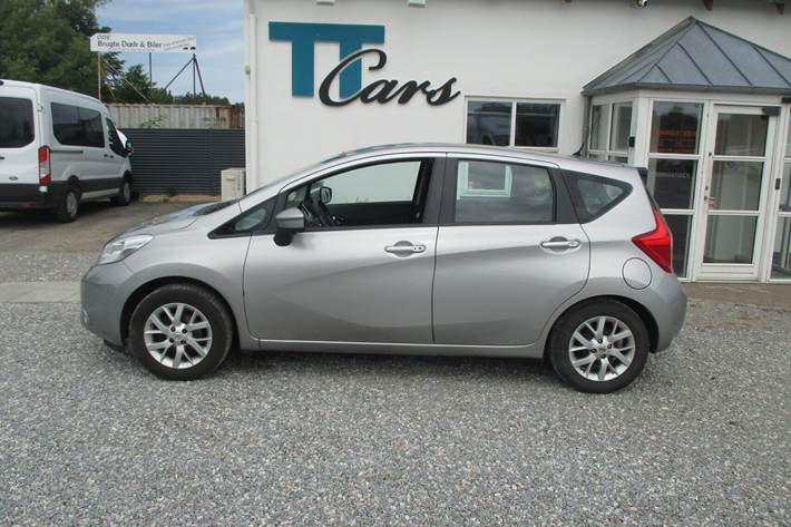 Sølv Nissan Note fra 2014