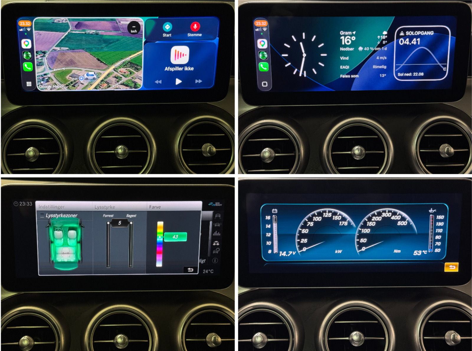 Hvid Mercedes C220 d fra 2020