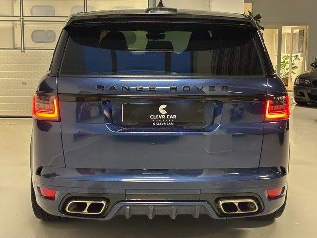 Blå Land Rover Range Rover sport fra 2018