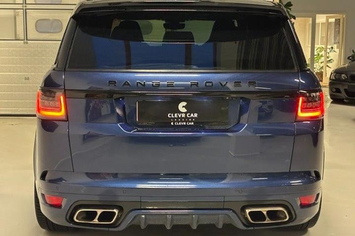 Blå Land Rover Range Rover sport fra 2018