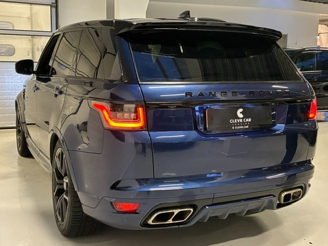 Blå Land Rover Range Rover sport fra 2018