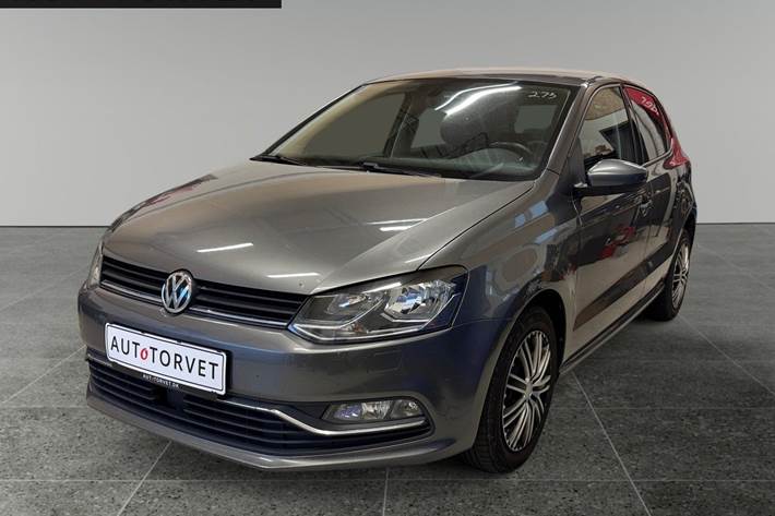 Grå VW Polo fra 2017
