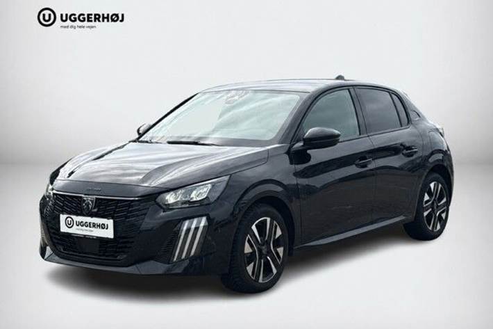 Sort Peugeot 208 fra 2024