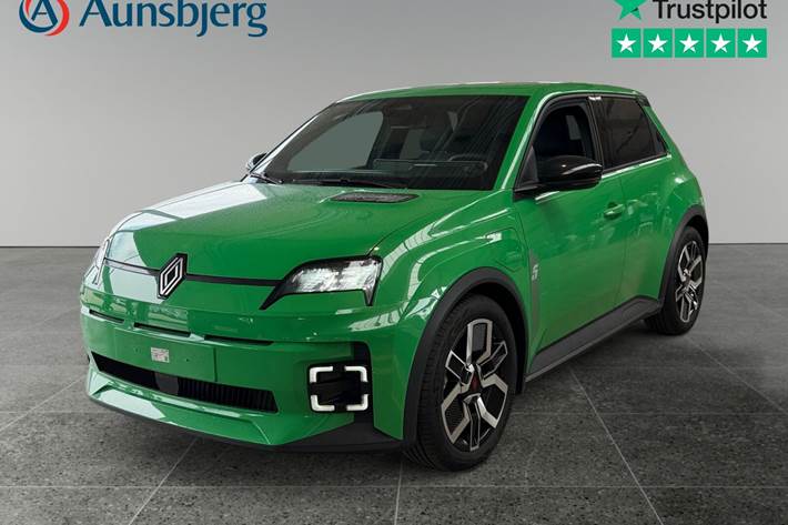 Grøn Renault 5 E-Tech fra 2025