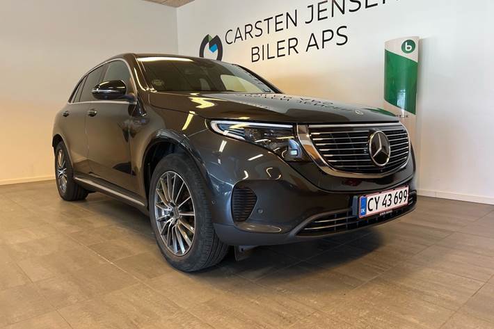 Grå Mercedes EQC 400 fra 2021