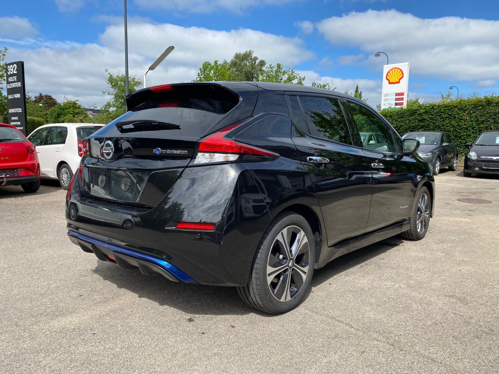 Sort Nissan Leaf fra 2018