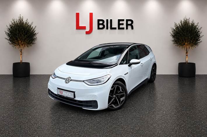 Hvid VW ID.3 fra 2020 set udefra