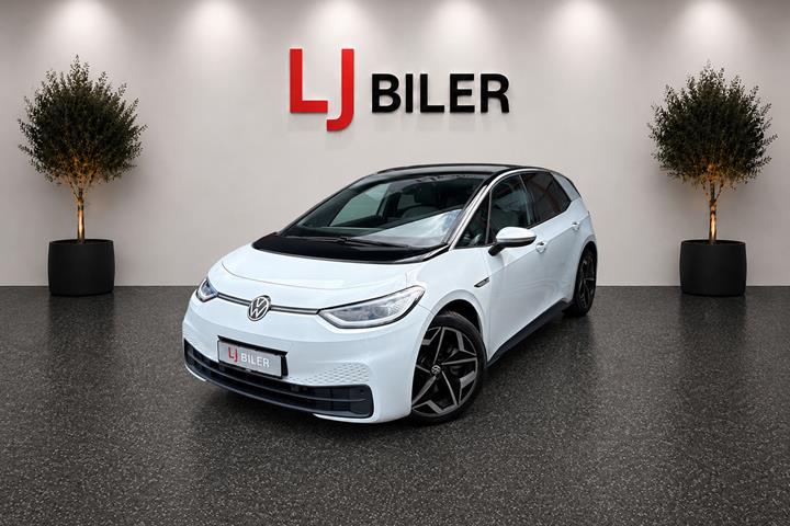 Hvid VW ID.3 fra 2020 set udefra