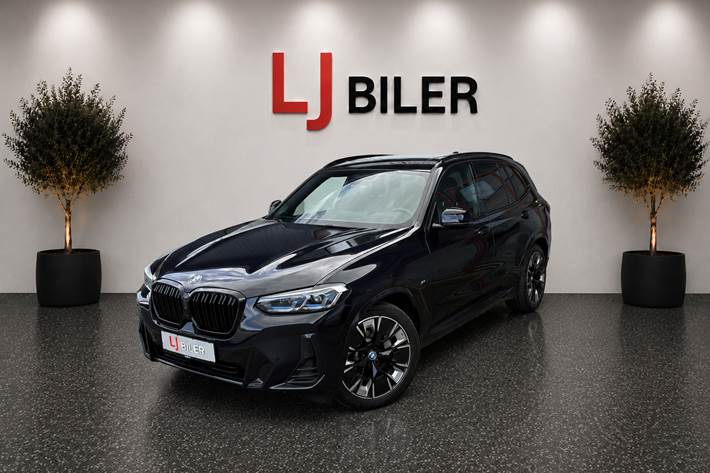 Sort BMW iX3 fra 2022 set udefra