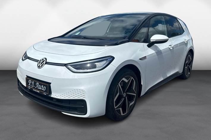 Hvid VW ID.3 fra 2020 set udefra