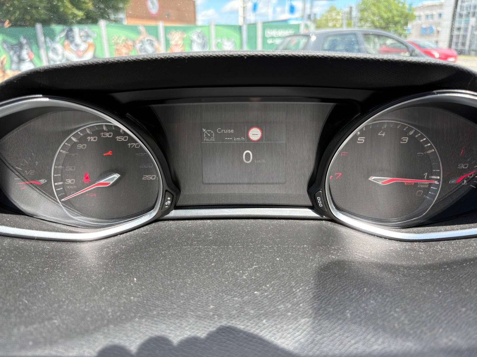 Blå Peugeot 308 fra 2018