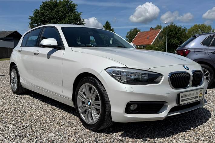 Hvid BMW 118d fra 2017