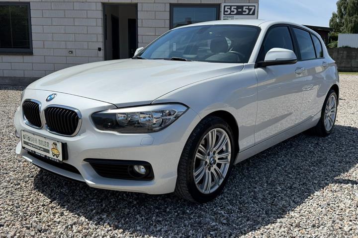 Hvid BMW 118d fra 2017