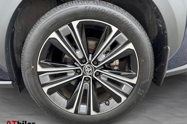 Blå Toyota BZ4X fra 2023