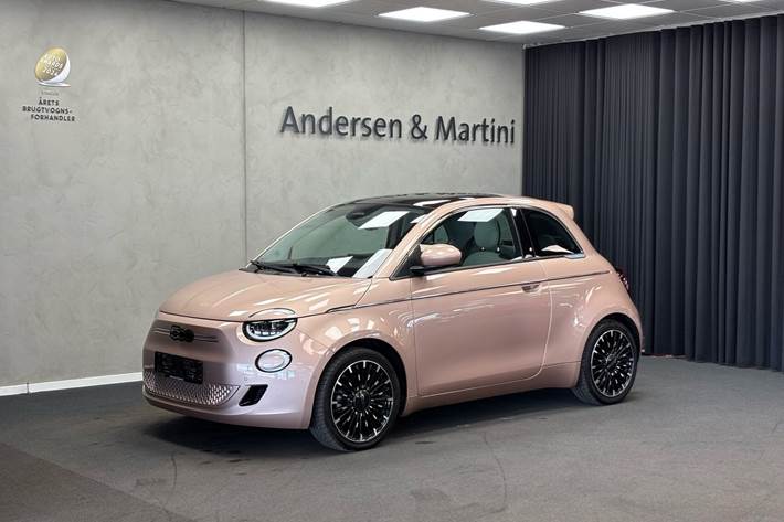 Pink Fiat 500e fra 2023