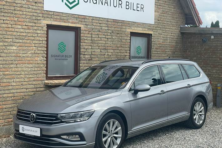 Sølv VW Passat fra 2020