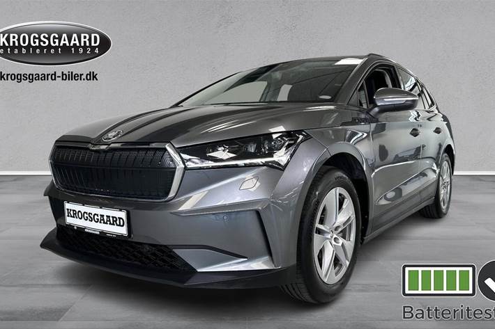 Grå Skoda Enyaq fra 2023