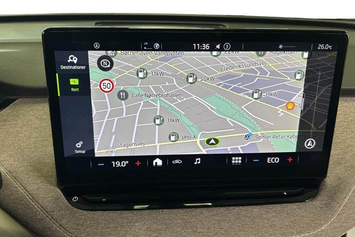 Grå Skoda Enyaq fra 2023
