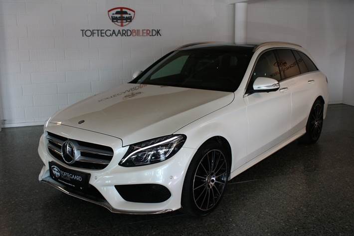 Hvid Mercedes C250 fra 2015