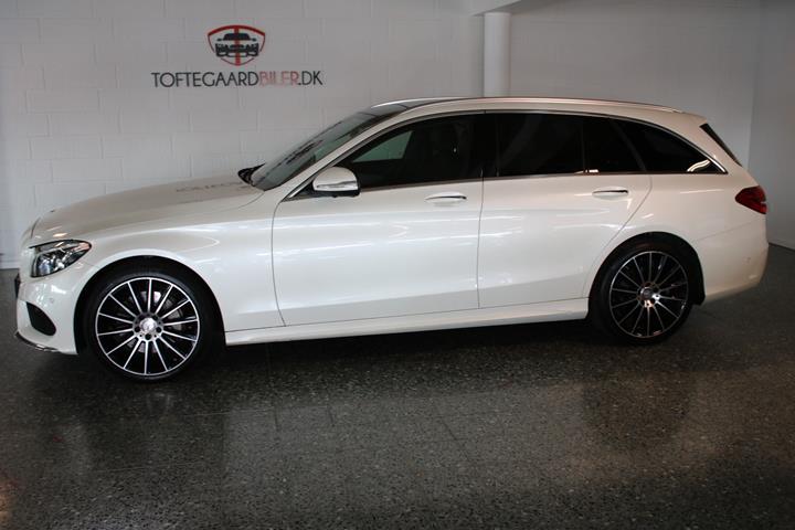 Hvid Mercedes C250 fra 2015