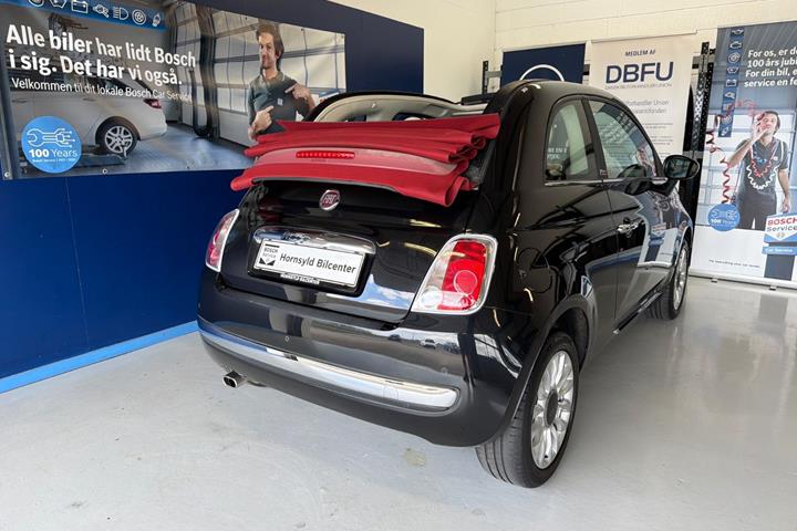 Sort Fiat 500C fra 2015