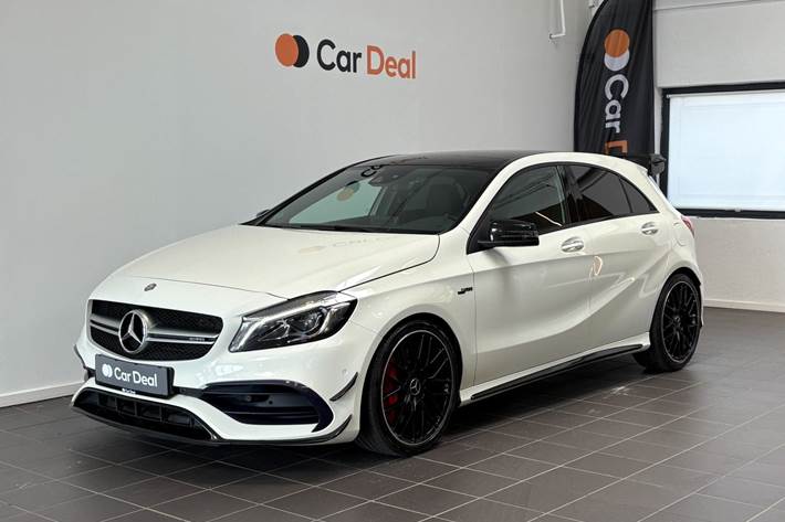 Hvid Mercedes A45 fra 2017