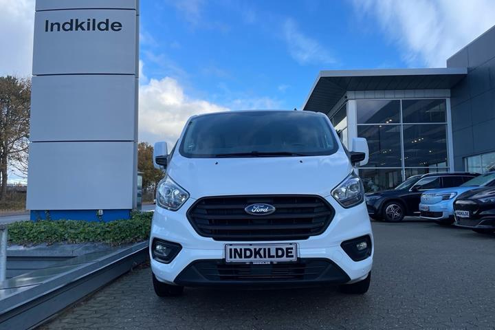 Hvid Ford Transit Custom fra 2018