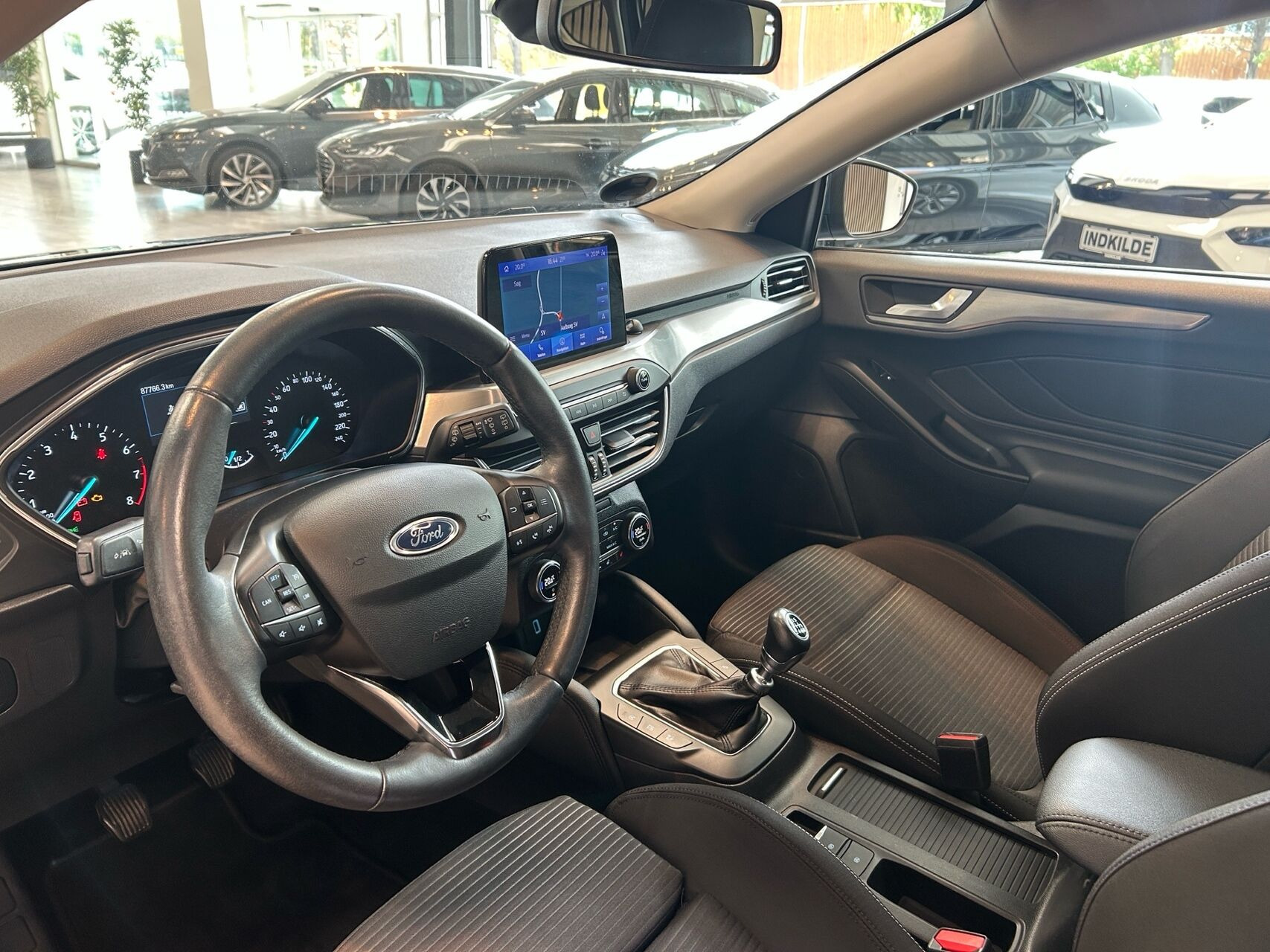 Blå Ford Focus fra 2020