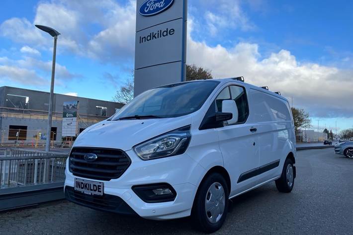Hvid Ford Transit Custom fra 2018