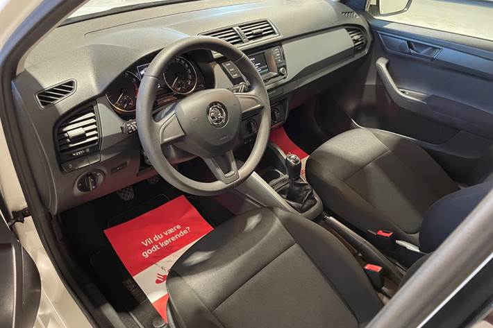 Hvid Skoda Fabia fra 2018