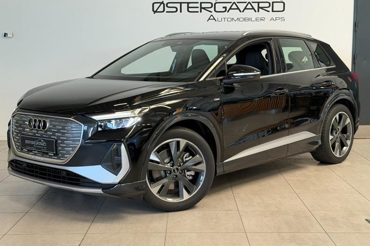 Sort Audi Q4 e-tron fra 2026 set udefra