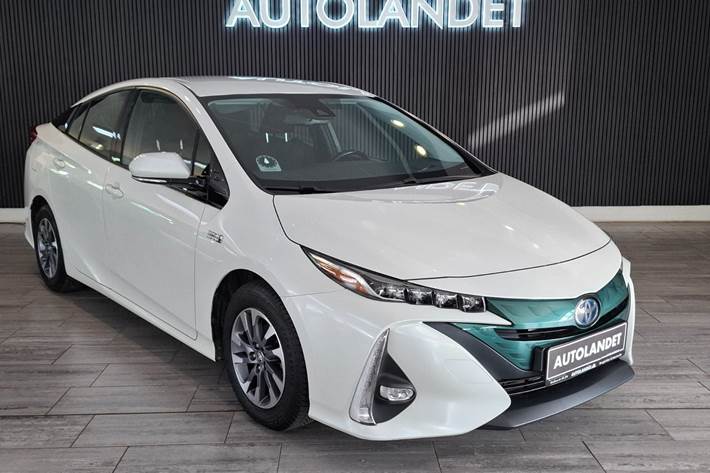 Hvid Toyota Prius fra 2019