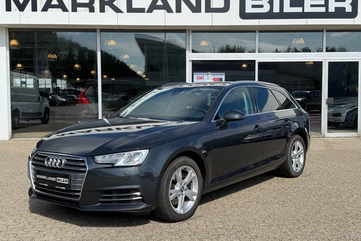 Grå Audi A4 fra 2017