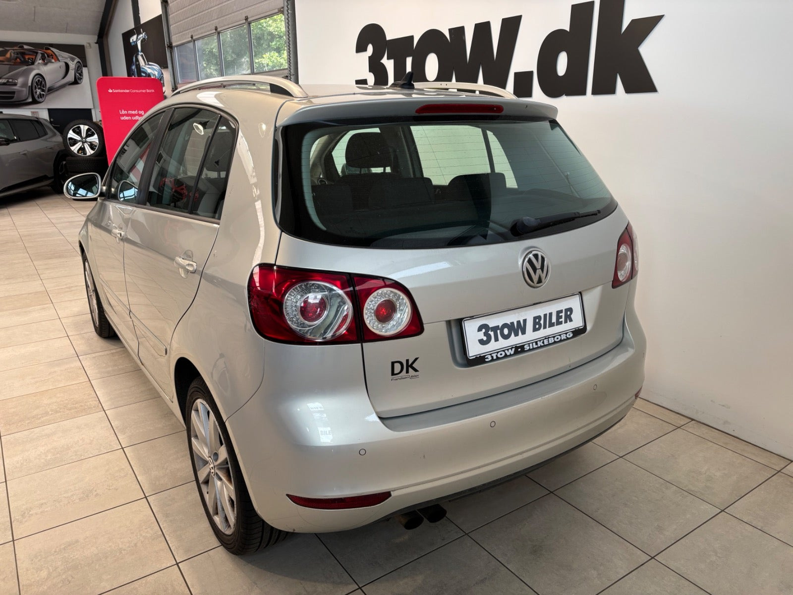Sølv VW Golf Plus fra 2010