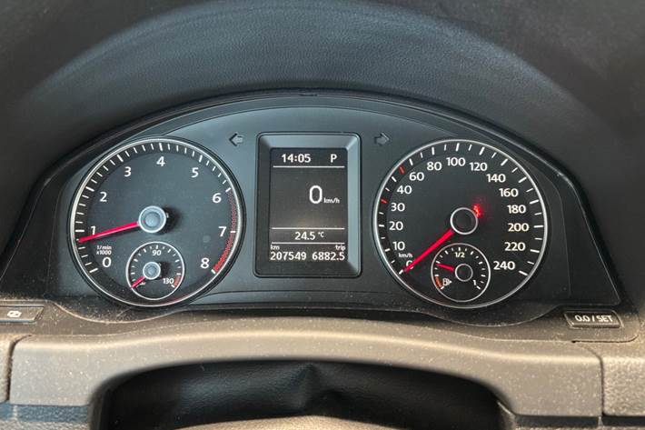Sølv VW Golf Plus fra 2010